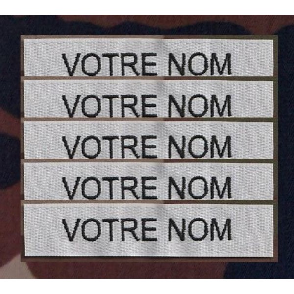 Bande patro brodé sur velcros Gris Clair (par 5) Bande patro brodé sur velcros Gris Clair (par 5)