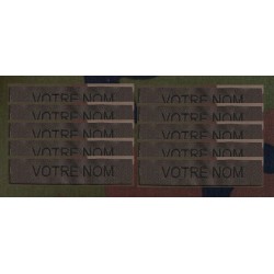 Bande patro brodé sur velcros Marron Foncé (par 10)