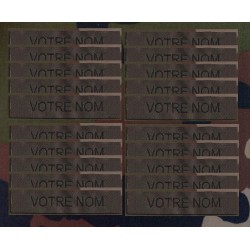 Bande patro brodé sur velcros Marron Foncé (par 20)