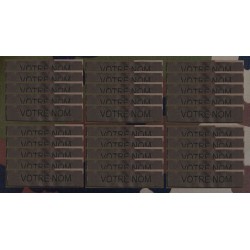 Bande patro brodé sur velcros Marron Foncé (par 30)