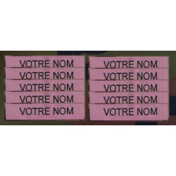 Bande patro brodé sur velcros Rose (par 10)
