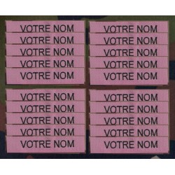 Bande patro brodé sur velcros Rose (par 20)