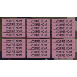 Bande patro brodé sur velcros Rose (par 30)