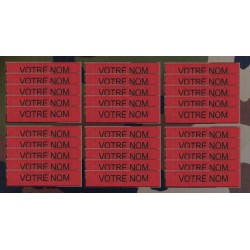 Bande patro brodé sur velcros Rouge (par 30)