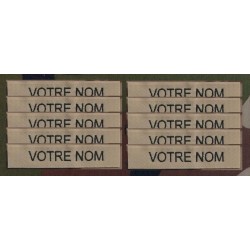 Bande patro brodé sur velcros Sable pour tenue militaire (par 10)