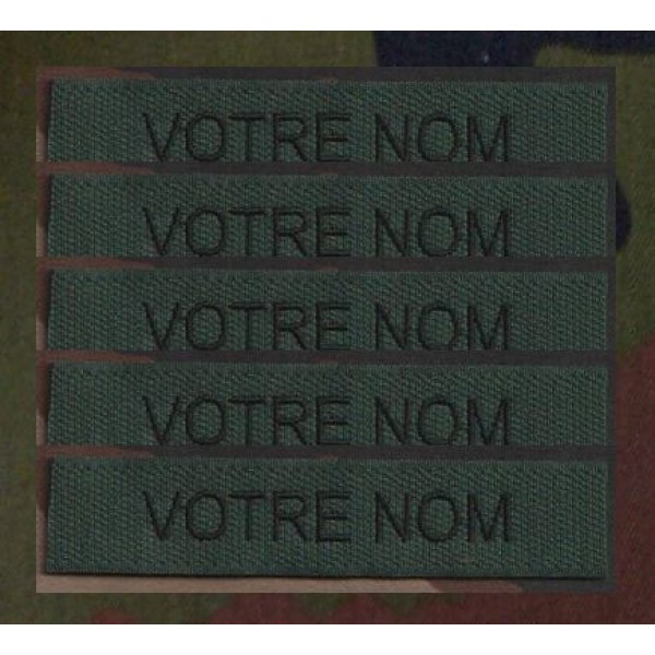 Bande patro brodé sur velcros Vert Foncé (par 5)