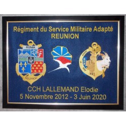 Broderie A3  avec deux insignes RSMA