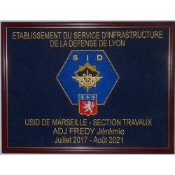 Cadre A3  brodé personnalisé avec tous les SID de France