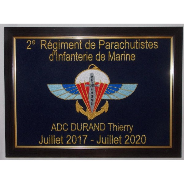 Cadre A3 avec votre  insigne Régiment ou Compagnie personnalisé (sur devis)