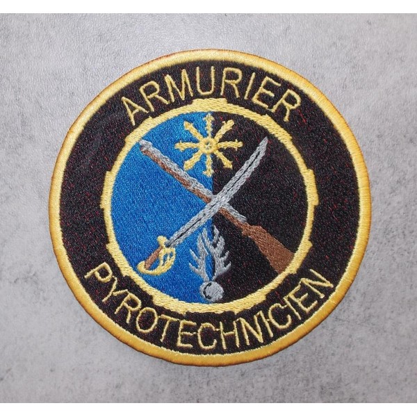 Écusson Armurerie Gendarmerie Pyrotechnicien (vendu par 2)
