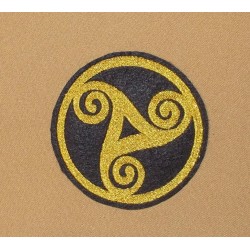 Écusson Triskel Doré