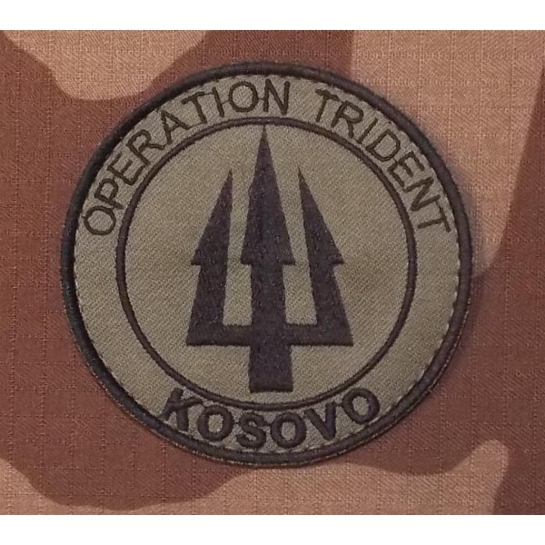 Ecusson Opération Trident KOSOVO (vendu par 2)
