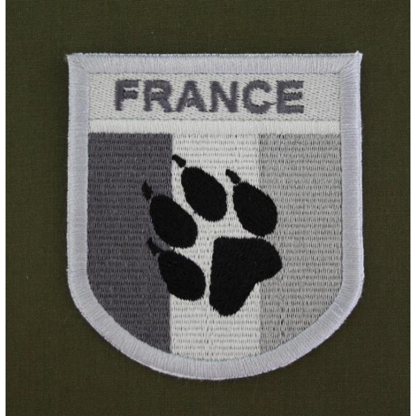 Ecusson France Basse Visibilité patte de chien (vendu par 2)