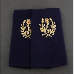 Fourreaux Service de Santé brodé main (grade au choix)