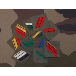 Galon de poitrine MDR Toute Arme sur Velcros Vert (par deux)