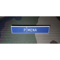 Plaquette Patronymique Bleu Marine  (par 2)