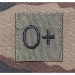 Galon Groupe Sanguin Kaki  O Positif (par deux)