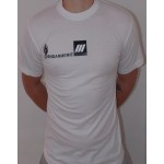 T-shirt Blanc Floqué avec grade (coton)