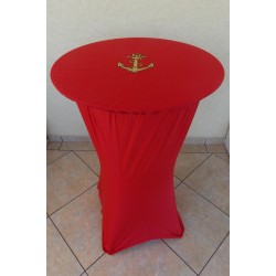 Housse Mange Debout Rouge avec Chapeau Brodé Rouge par 5