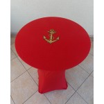 Housse Mange Debout Rouge avec Chapeau Brodé Rouge par 5