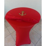 Housse Mange Debout Rouge avec Chapeau Brodé Rouge par 5