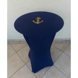Housse Mange Debout Bleu Marine avec Chapeau Brodé Bleu Marine par 5
