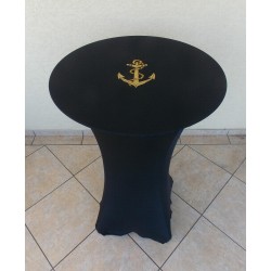 Housse Mange Debout Noir avec Chapeau Brodé Noir par 5