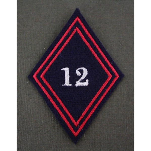 Losange 12° Régiment de Cuirassiers Sous-officiers / Officiers (VENDU PAR 2)