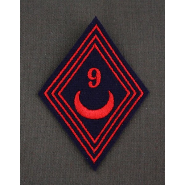 Losange 9 Régiment d'Infanterie Zouaves Troupes (VENDU PAR DEUX)