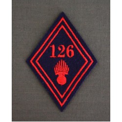 Losange 126 Régiment d'Infanterie Troupes (VENDU PAR DEUX)