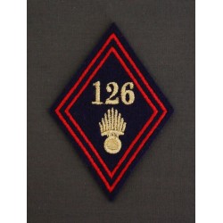 Losange 126 Régiment d'Infanterie Sous-officiers / Officiers (VENDU PAR DEUX)