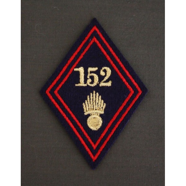 Losange 152 Régiment d'Infanterie Sous-officiers / Officiers (VENDU PAR DEUX)