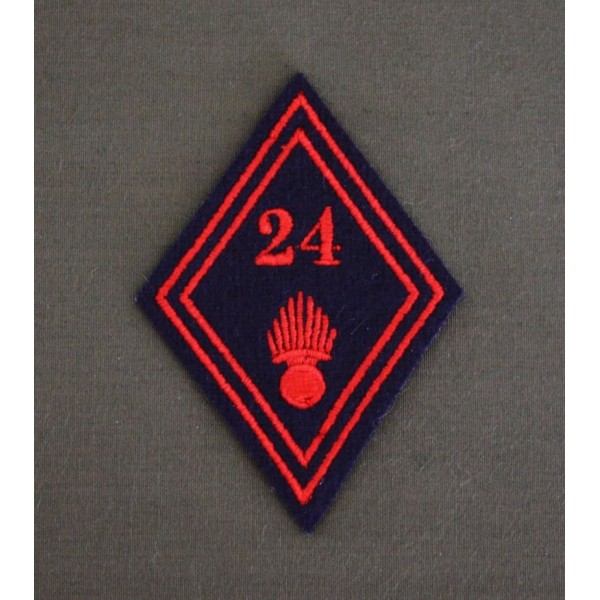 Losange 24 Régiment d'Infanterie Troupes (VENDU PAR DEUX)