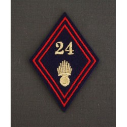 Losange 24 Régiment d’Infanterie Sous-officiers / officiers (VENDU PAR DEUX)