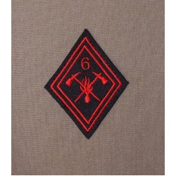 Losange 6° Groupement d'Incendie des Sapeurs Pompiers / Troupes (vendu à la paire)