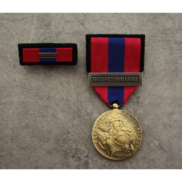Médaille Défense Nationale Bronze avec  barrette et  Agrafe au choix