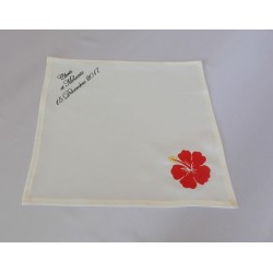 Serviette de table de mariage, Baptême brodée (sur devis)
