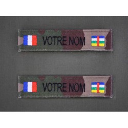 Bande Patro OTAN CE avec Drapeau France / Centre Afrique (par 2)