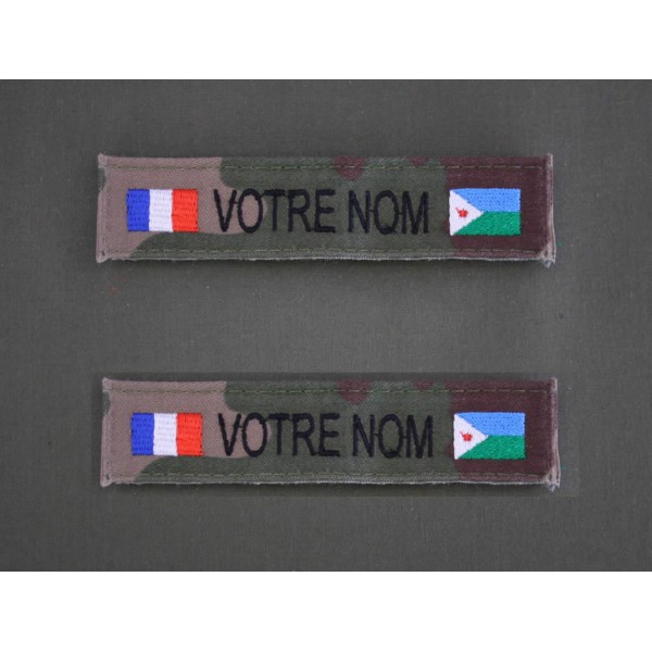 Bande Patro OTAN CE avec Drapeau France / Djibouti (par 2)