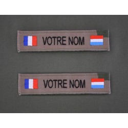 Bande Patro OTAN CE avec Drapeau France / Luxembourg (par 2)