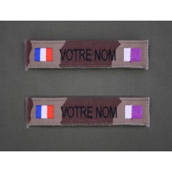 Bande Patro OTAN CE avec Drapeau France / Qatar (par 2)