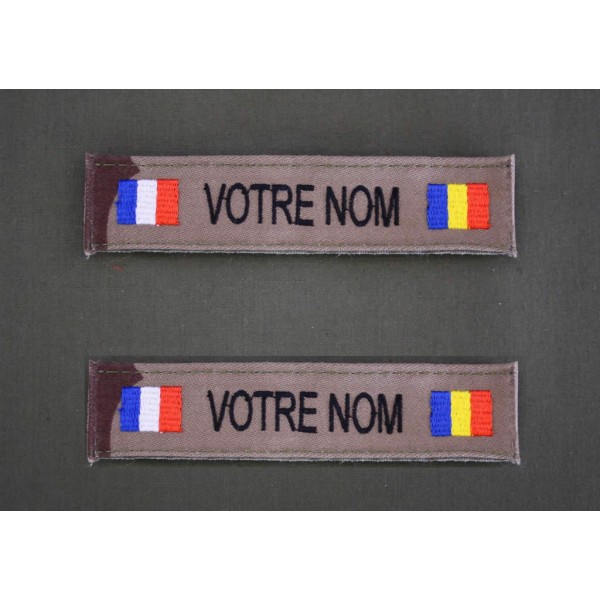 Bande Patro OTAN CE avec Drapeau France / Tchad (par 2)