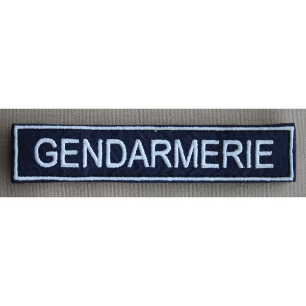 Bande Patro "GENDARMERIE" fond bleu (à l'unité)