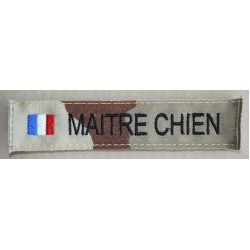 Bande Patro Sable "MAÎTRE CHIEN" avec Drapeau France