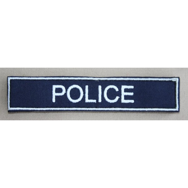 Bande Patro "POLICE" fond bleu (à l'unité)