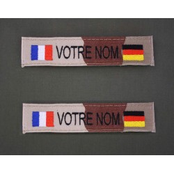 Bande Patro Sable Bariolé avec Drapeau France / Allemagne (par 2)