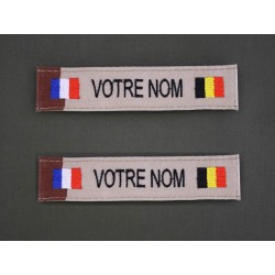 Bande Patro Sable Bariolé avec Drapeau France / Belgique (par 2)