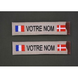 Bande Patro Sable Bariolé avec Drapeau France / Danemark (par 2)