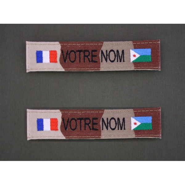 Bande Patro Sable Bariolé avec Drapeau France / Djibouti (par 2)