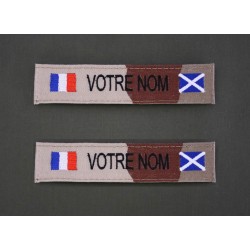 Bande Patro Sable Bariolé avec Drapeau France / Ecosse (par 2)